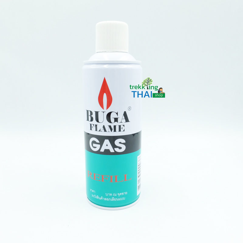 แก๊สเติมไฟแช็ค refill gas Buga flame ขนาด 375 ml. trekkingTHAI